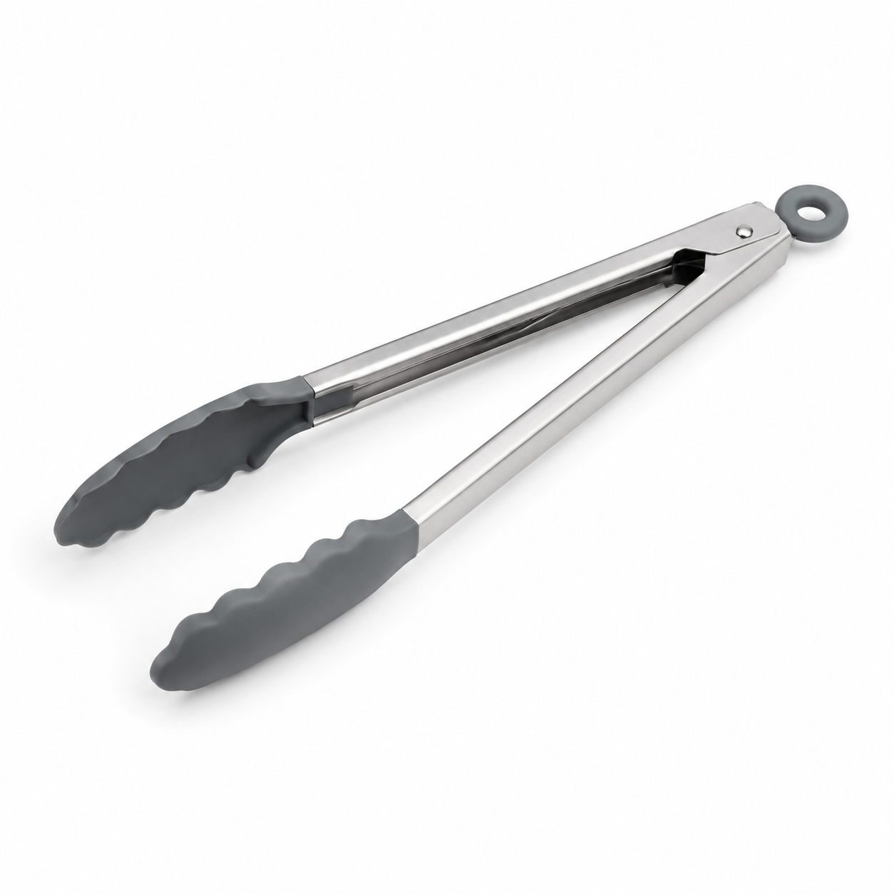Pince de cuisine en inox avec embouts silicone 30 cm